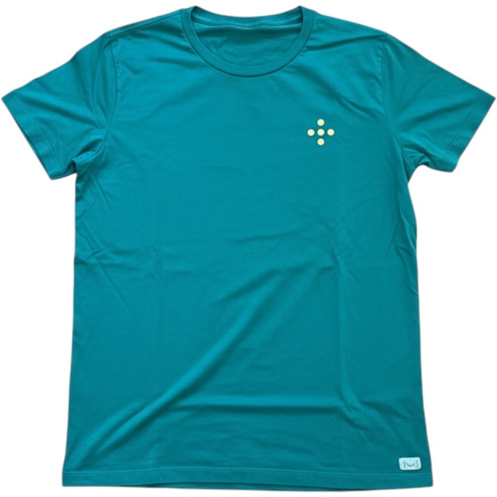 Marine Layer T-Shirt Womens XS Teal Green Embroidered Logo Short Sleeve Crew
